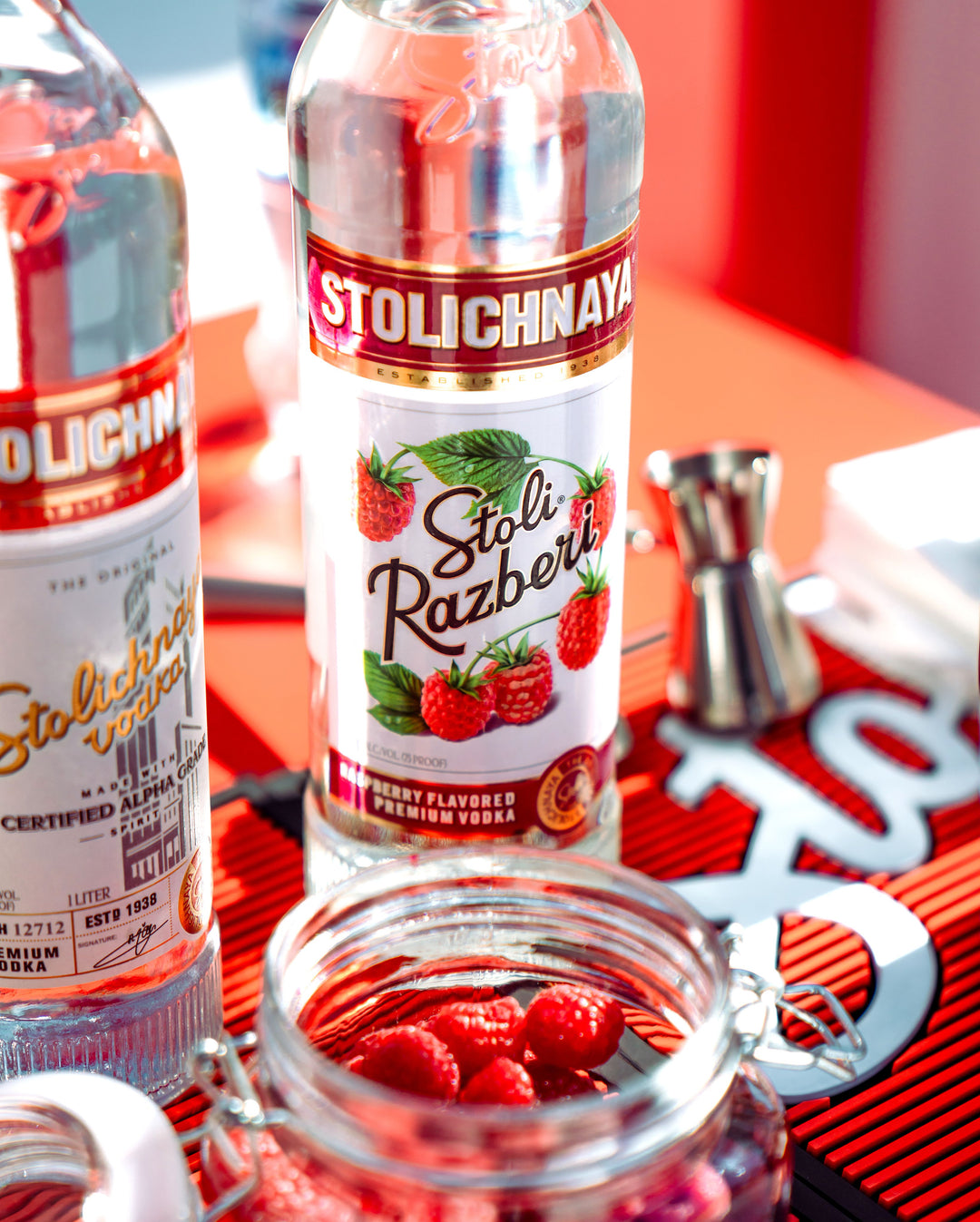 Stolichnaya - Vodka Raspberry - 12 x 750ml