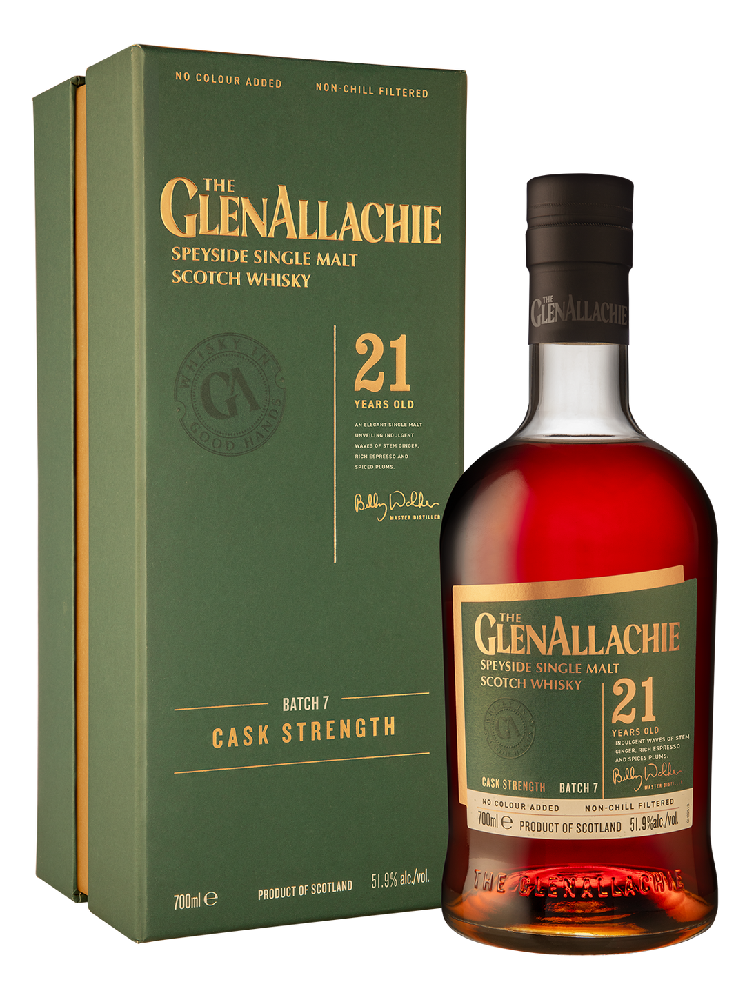 The GlenAllachie 21 YO Cask Strength - Batch 7