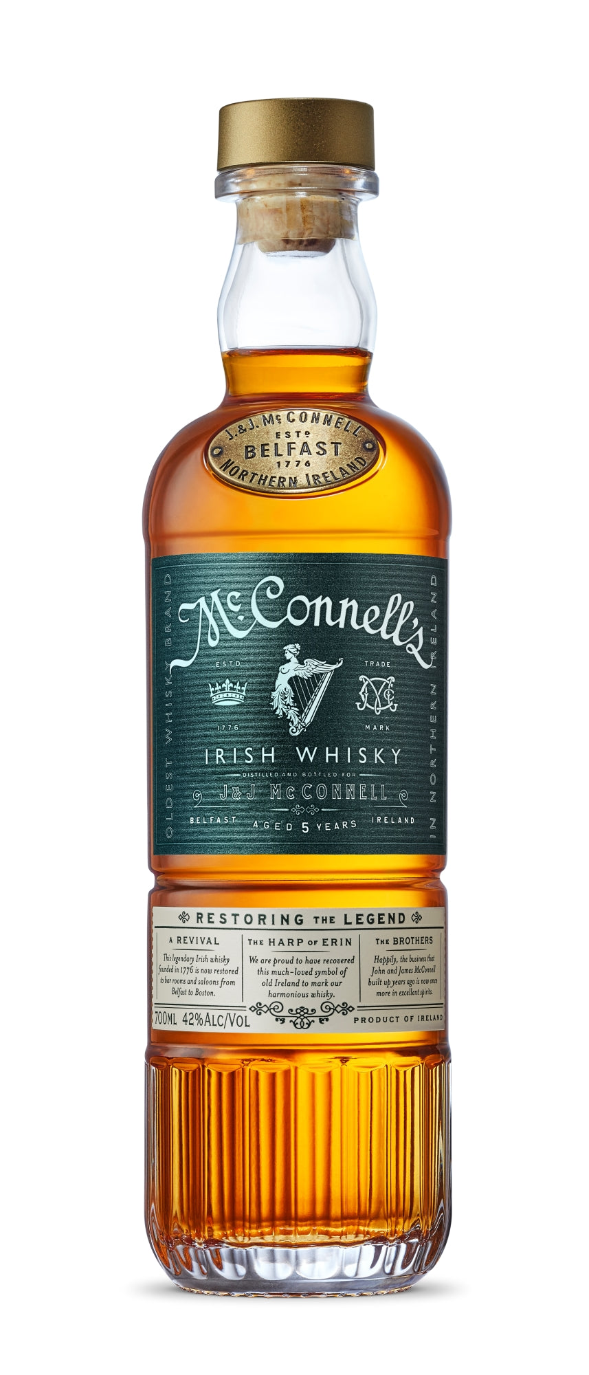 McConnell's 5YO Double Glass Giftpack - Irish Whisky - 750ml