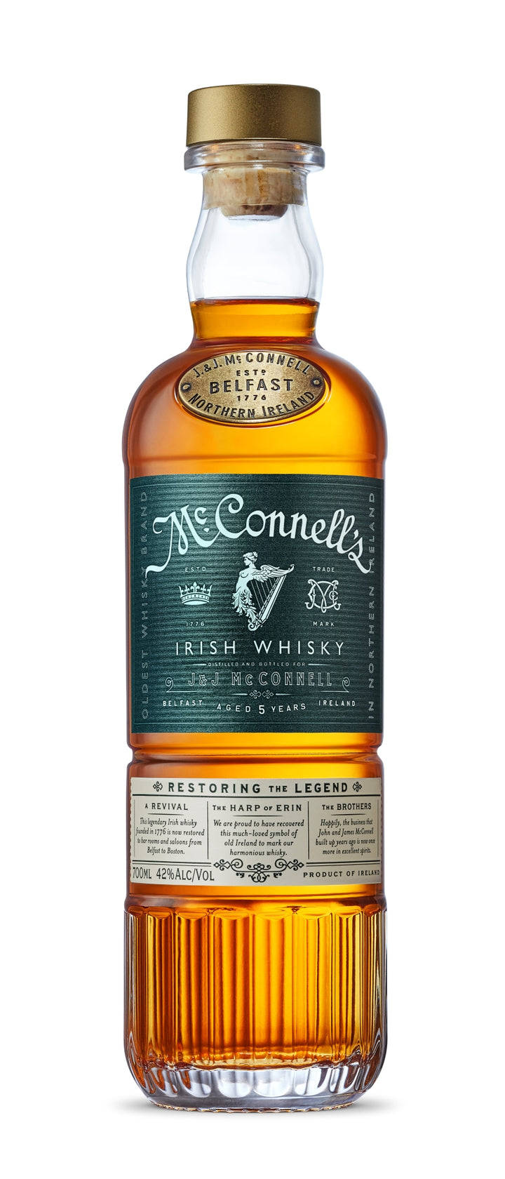 McConnell's 5YO Double Glass Giftpack - Irish Whisky - 750ml