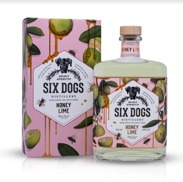 Six Dogs Honey Lime Gin - 750ml