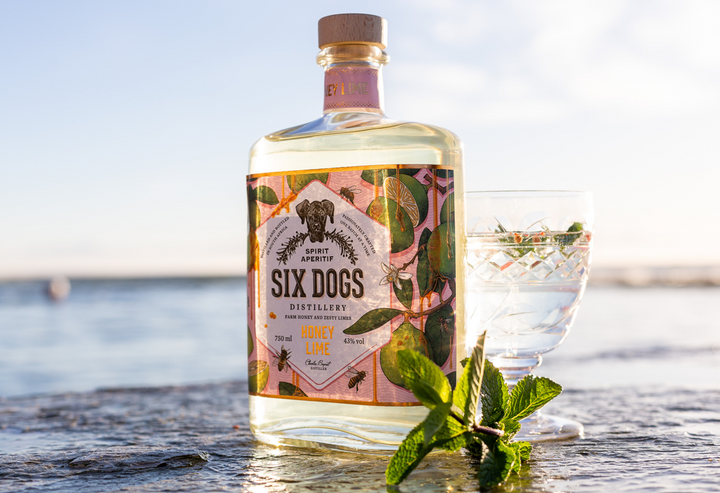 Six Dogs Honey Lime Gin - 750ml