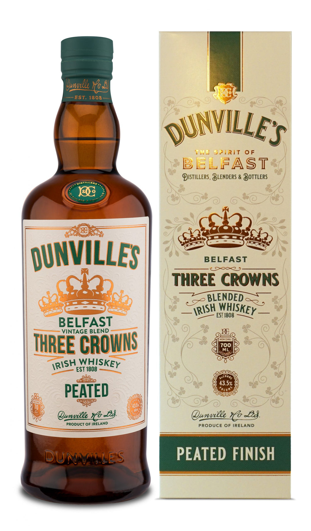 DUNVILLE's - Three Crowns Peated - 750ml