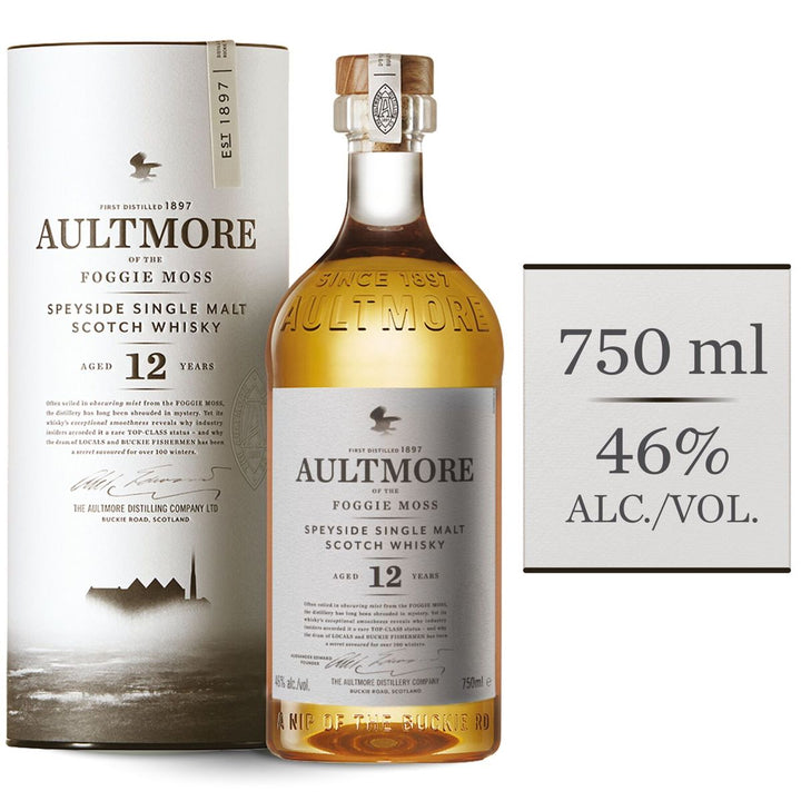 Aultmore 12YO Single Malt Scotch Whisky - 750ml