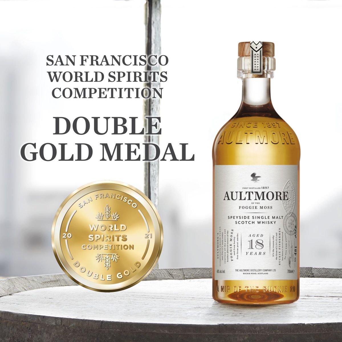 Aultmore 18 YO Single Malt Scotch Whisky - 750ml – the DRINKSHOP SA