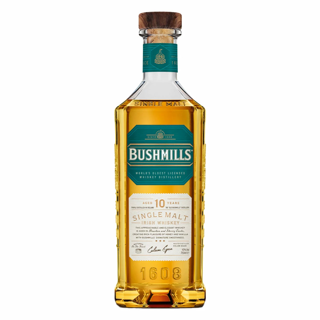Bushmills Single Malt - 10 Year Old Whiskey - 750ml