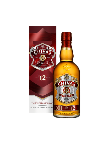 Chivas Regal 12 Year Old Blended Scotch Whisky - 750ml