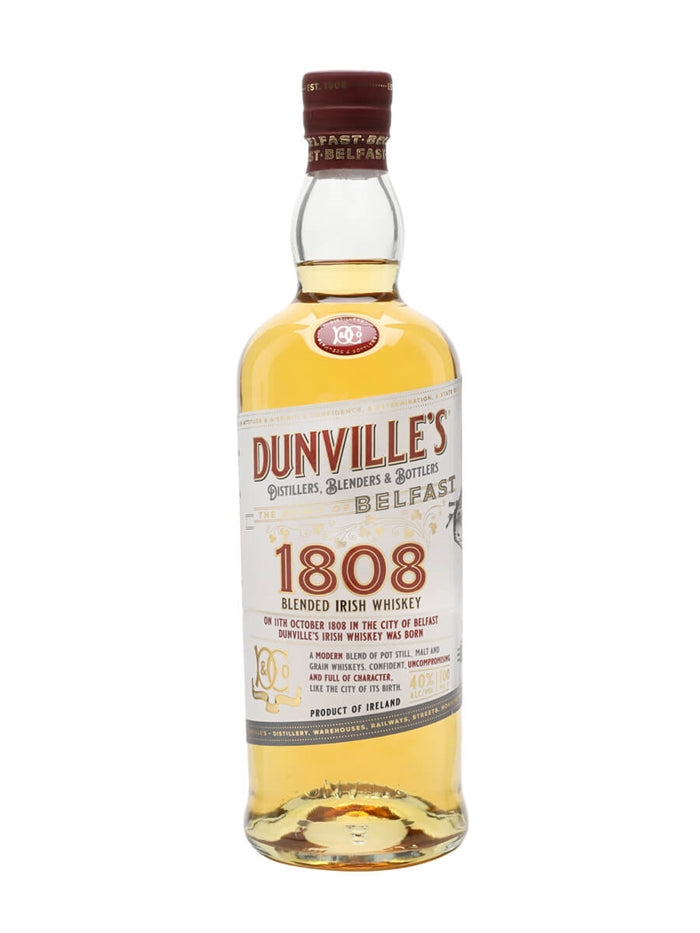 DUNVILLE's 1808 Irish Whiskey - Belfast's No.1 - 750ml