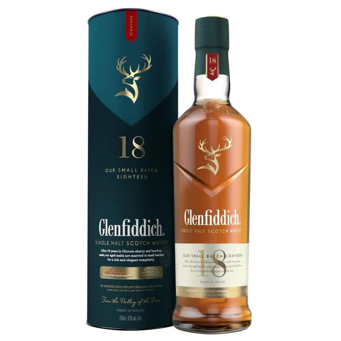 Glenfiddich Small Batch 18 YO Single Malt Scotch Whisky - 750ml