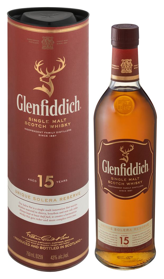 Glenfiddich 15 Year Old Single Malt Scotch Whisky - 750ml