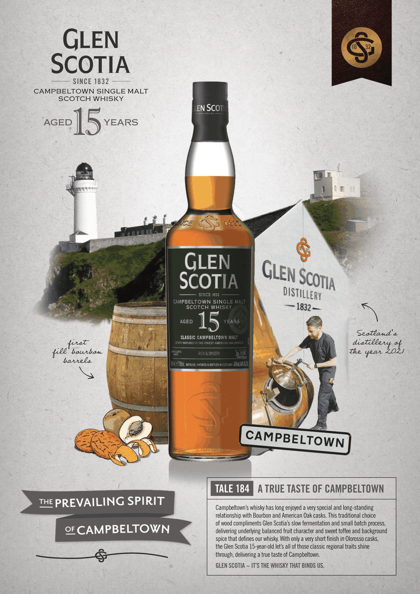 Glen Scotia 15YO Single Malt - 750ml