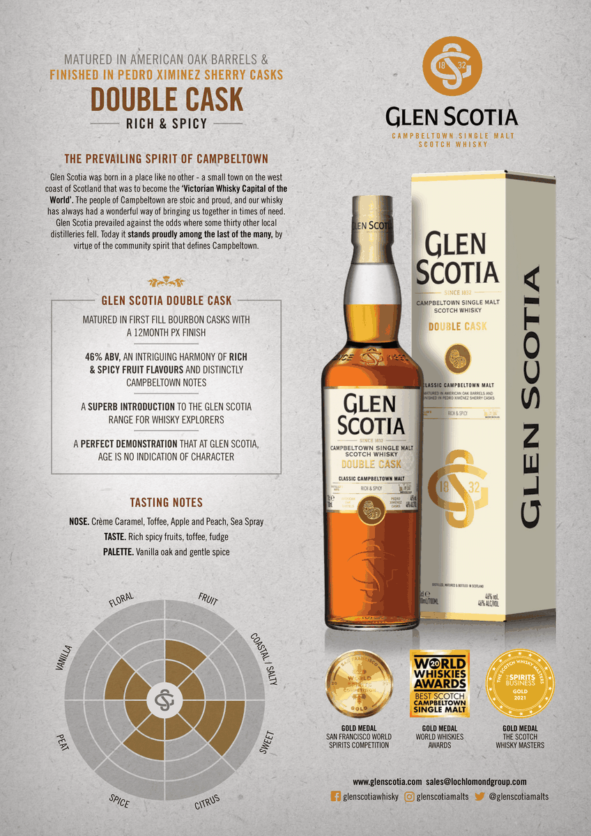 Glen Scotia Double Cask PX Sherry Finish - 750ml