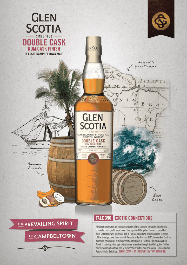 Glen Scotia Double Cask Rum Finish - 750ml