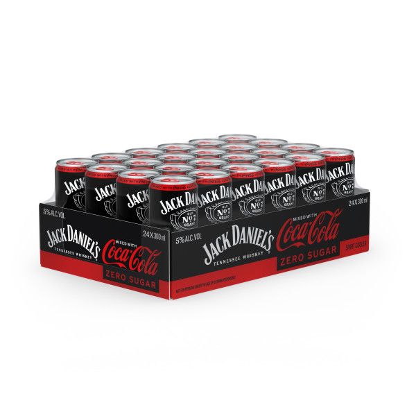 Jack Daniel's & Coca-Cola Zero - 24 x 300ml Cans