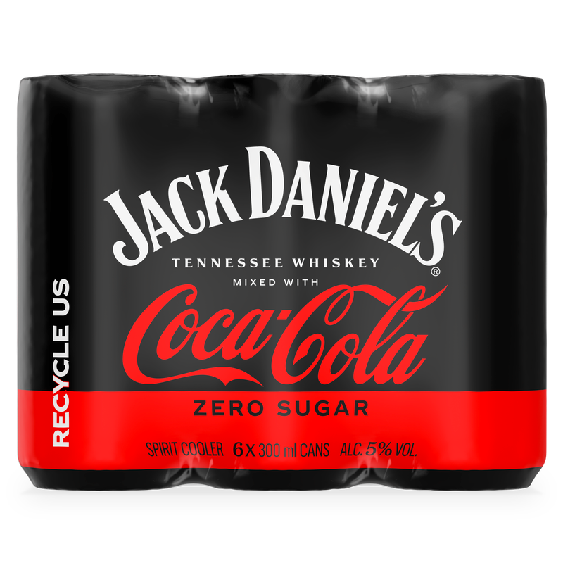 Jack Daniel's & Coca-Cola Zero - 24 x 300ml Cans