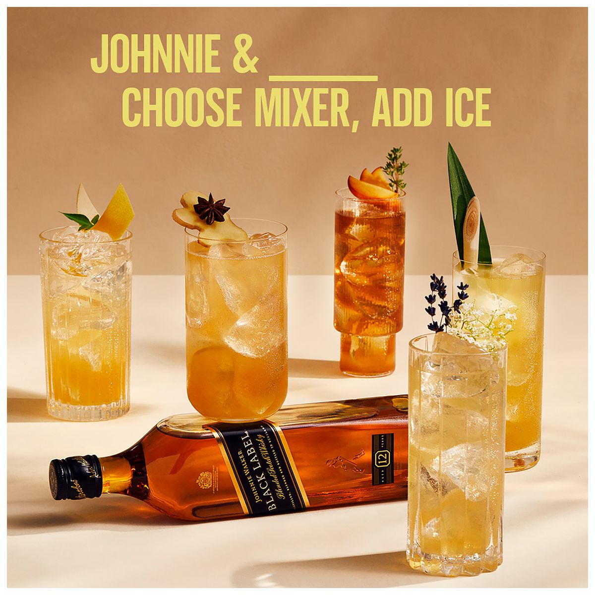Johnnie Walker Black Label 12 YO Blended Scotch Whisky 43% ABV