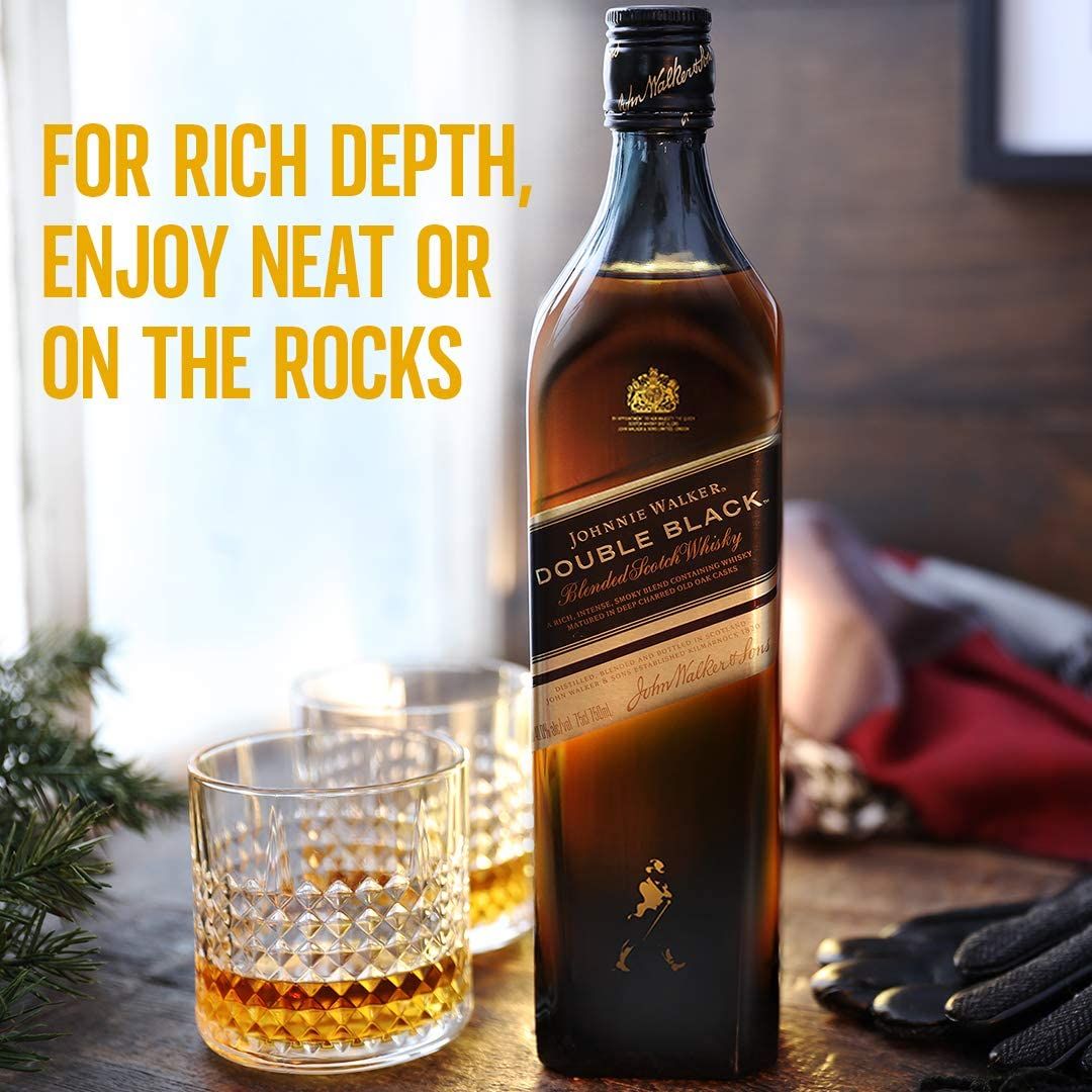 Johnnie Walker Double Black Label Scotch Whisky - 750ml
