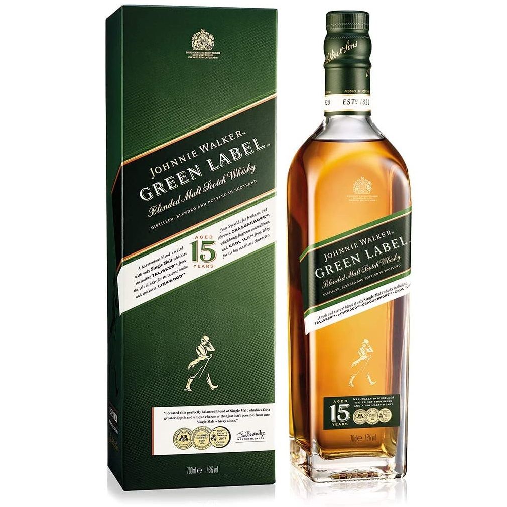 Johnnie Walker Green Label Blended Scotch Whisky 750ml – the