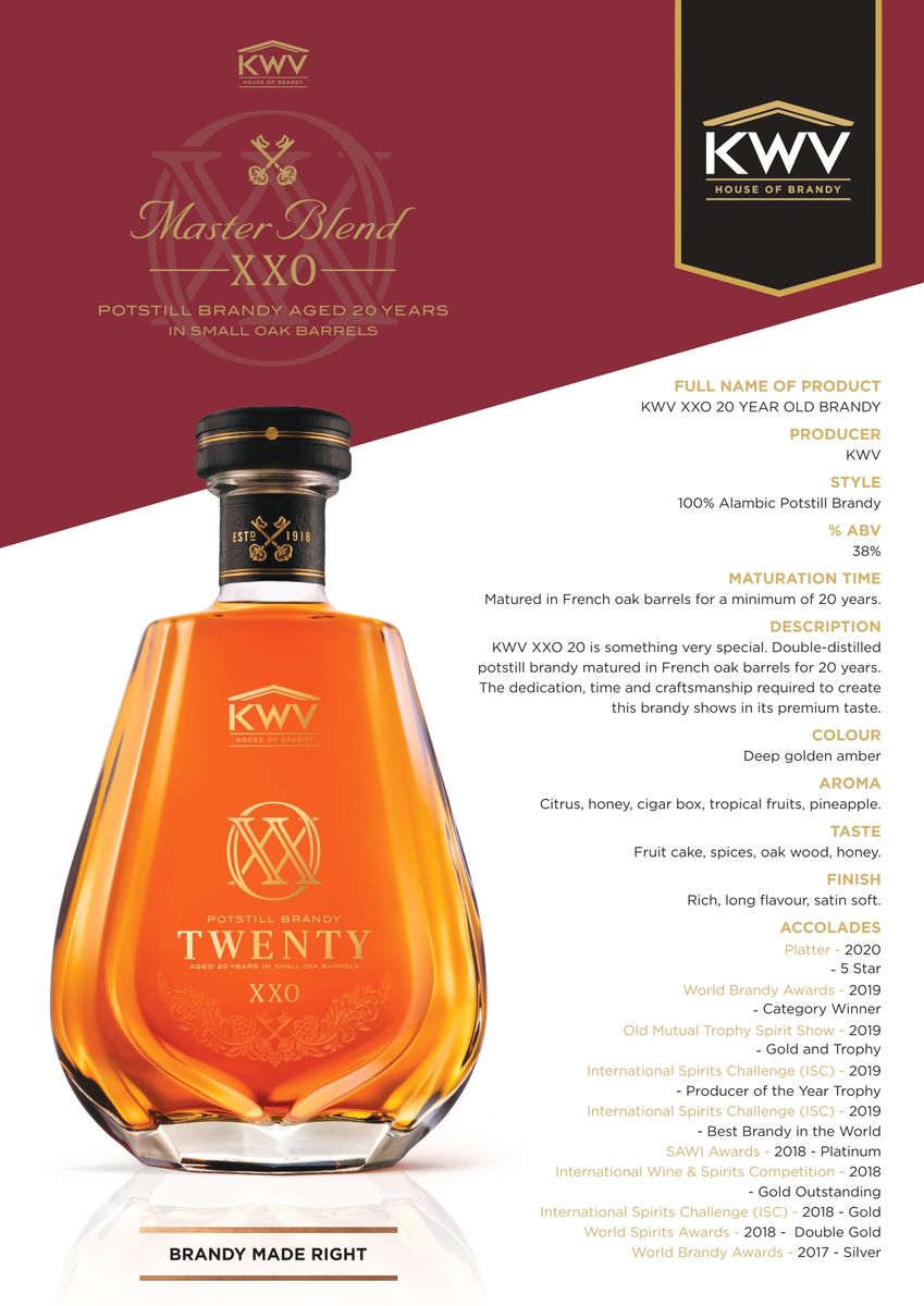 KWV XXO 20 - 750ml