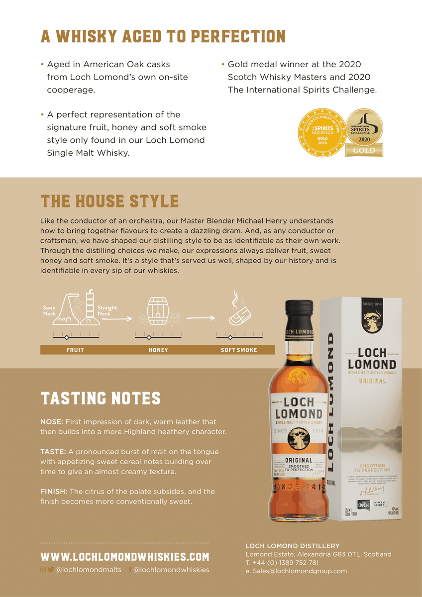 Loch Lomond Original Single Malt Scotch Whisky - 750ml