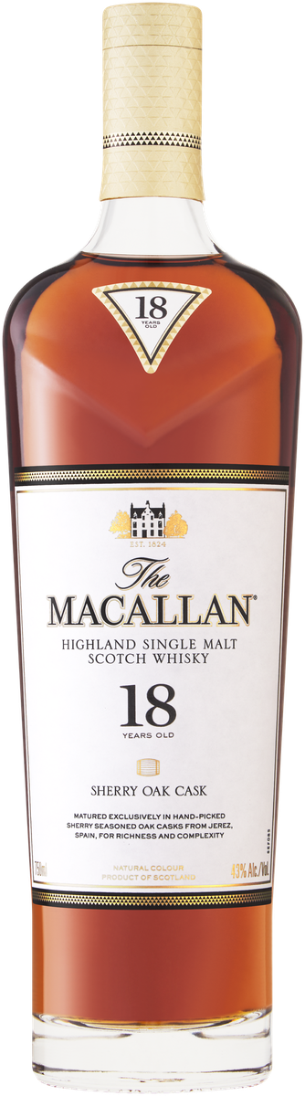 The Macallan Single Malt 18 Year Old Sherry Oak - 750ml