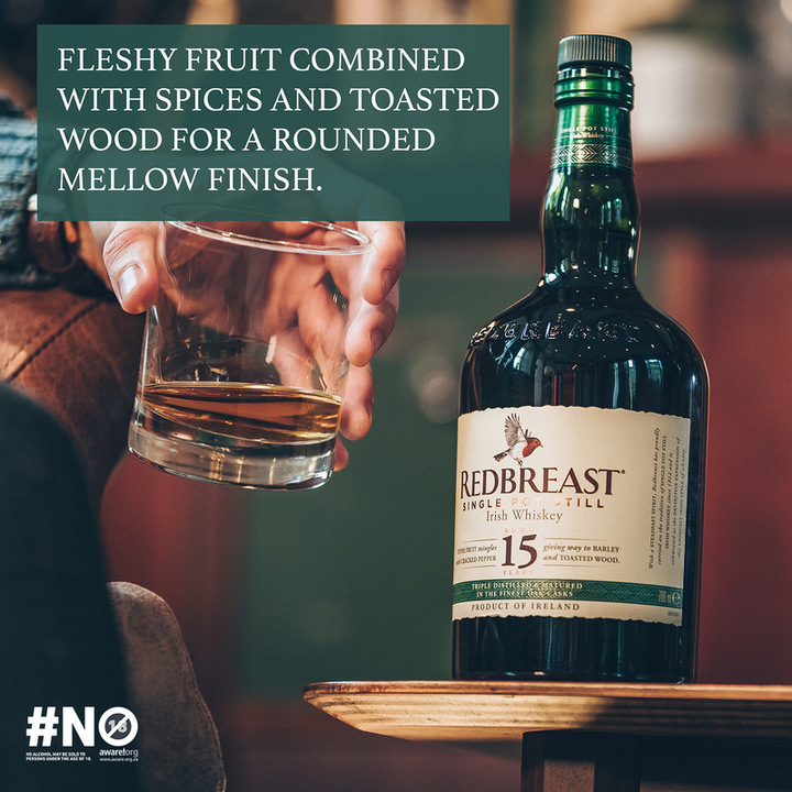 Redbreast 15 Year Old Single Pot Still Irish Whiskey - 750ml