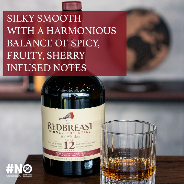 Redbreast 12 Year Old Single Pot Still Irish Whiskey - 750ml