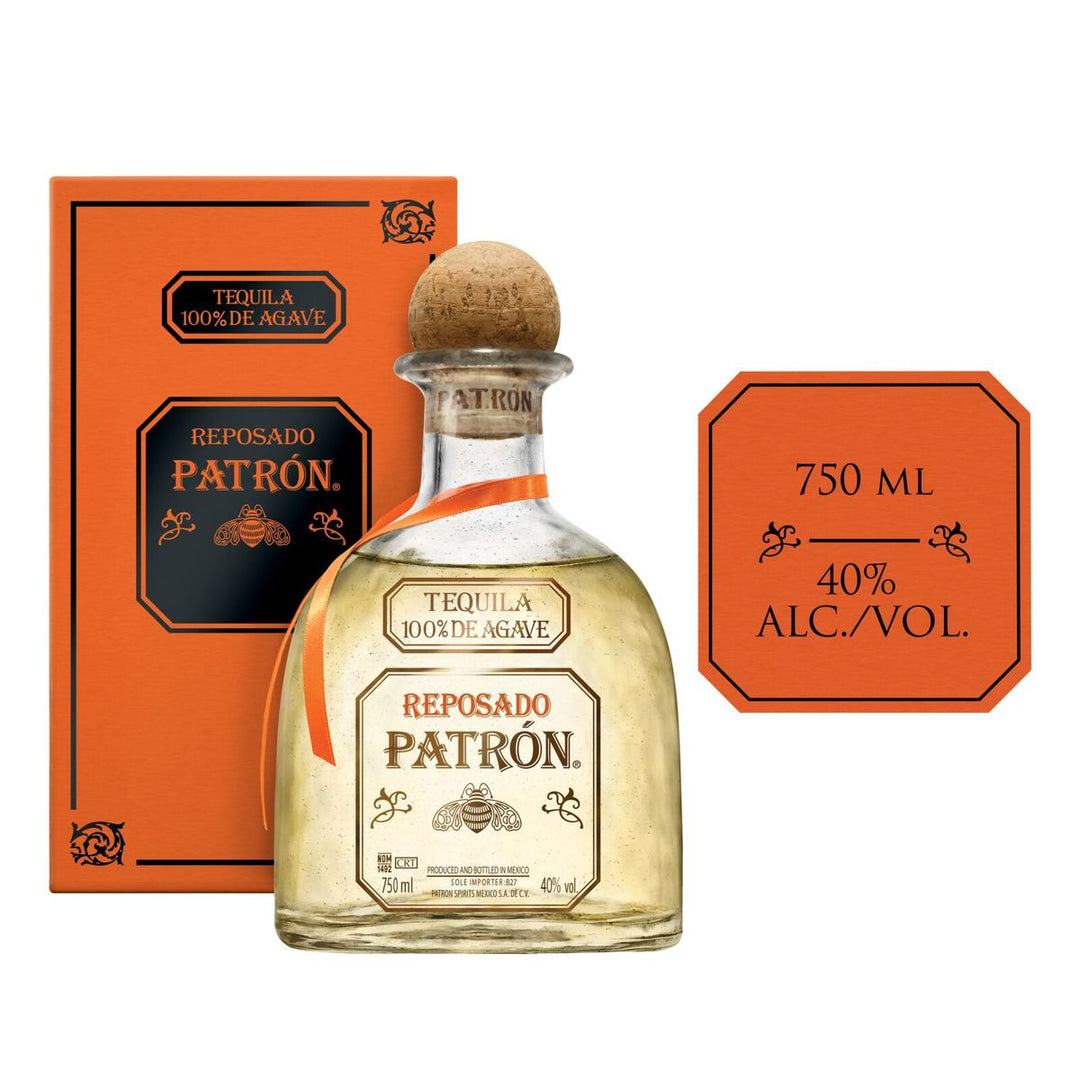 PATRON Reposado Premium Tequila - 40% ABV - 750ml