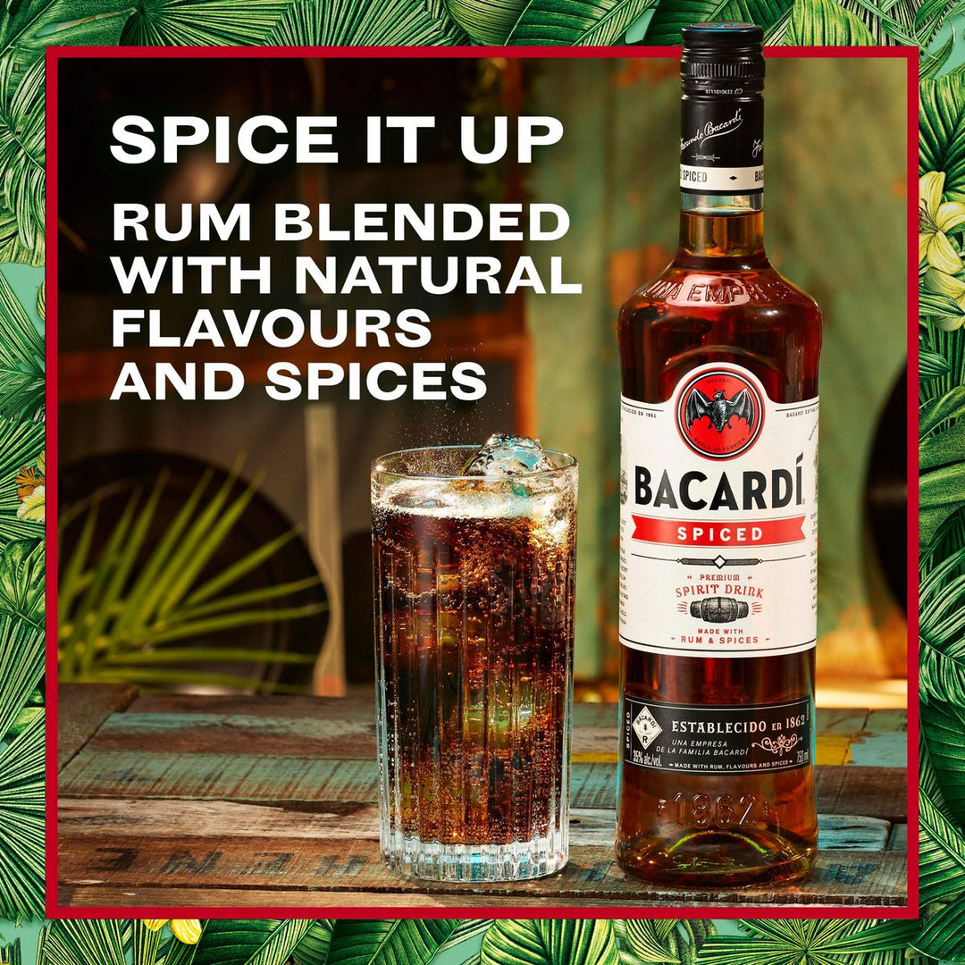 BACARDI Spiced, Premium Rum, 35% ABV - 750ml