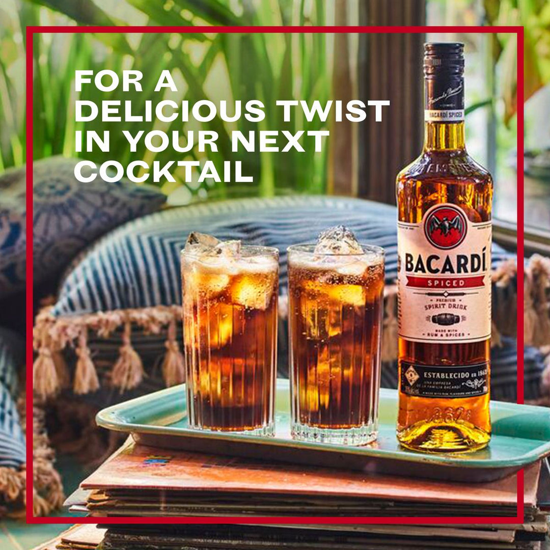 BACARDI Spiced, Premium Rum, 35% ABV - 750ml