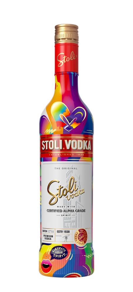 Stoli Premium Vodka - Limited Glow edition - 750ml