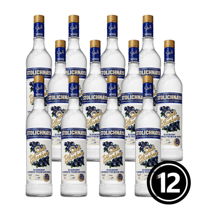 Stoli Vodka Blueberry - 12 x 750ml