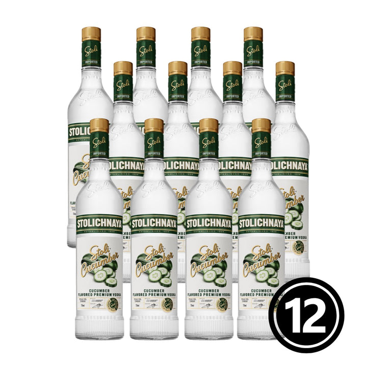 Stoli Vodka Cucumber 12 x 750ml