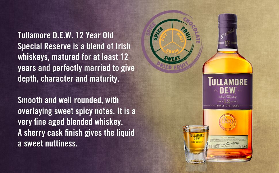 Tullamore Dew - 12 Year Old Blended Irish Whiskey - 750ml