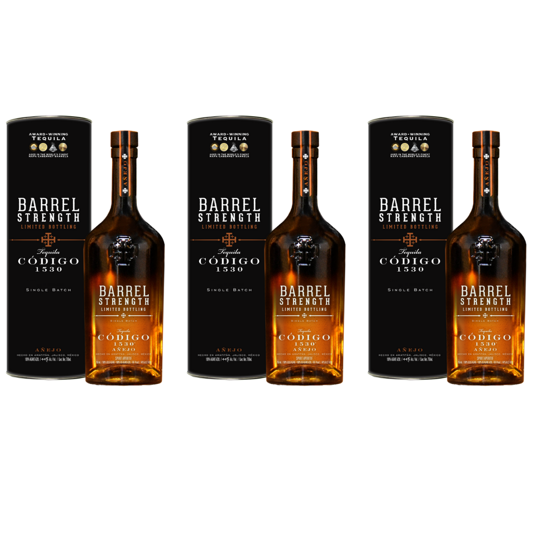 Codigo 1530 Barrel Strength Anejo Tequila  (3x750ml)